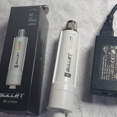 Ubiquiti Bullet M2 - 2.4 GHz Wi-Fi välisseade koos POE adapteriga